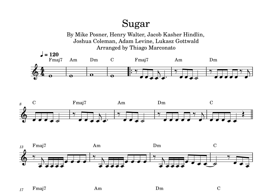 Sugar (arr. Thiago Marconato)