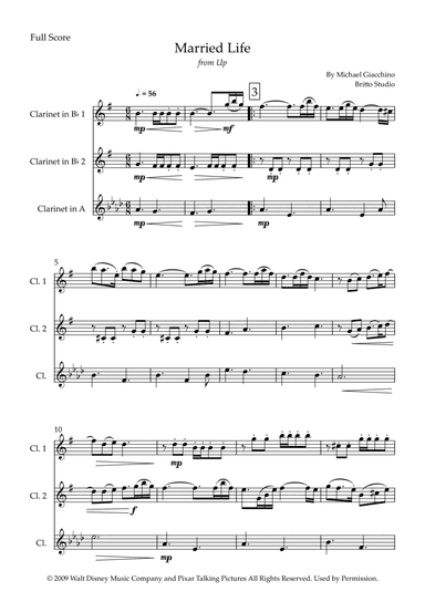 Married Life (arr. Fabio Britto)