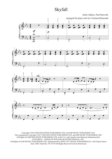 Skyfall (arr. Cristiana Raimondi)