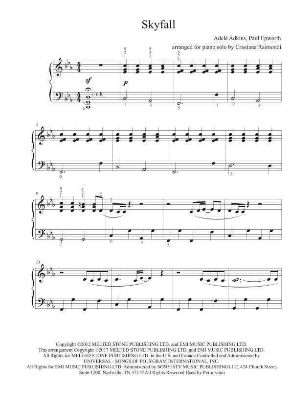 Skyfall (arr. Cristiana Raimondi)