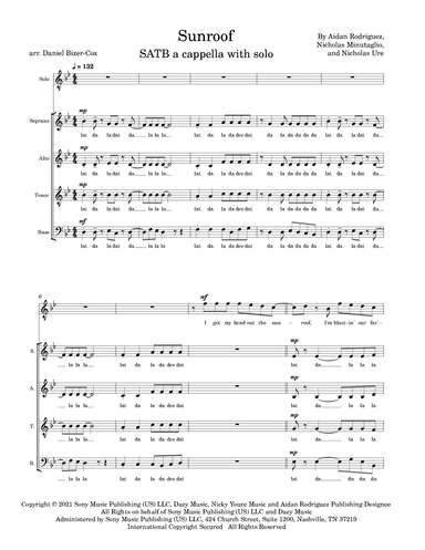 Sunroof (arr. Daniel Bizer-Cox)