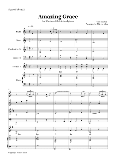 Amazing grace (arr. Márcio Silva)