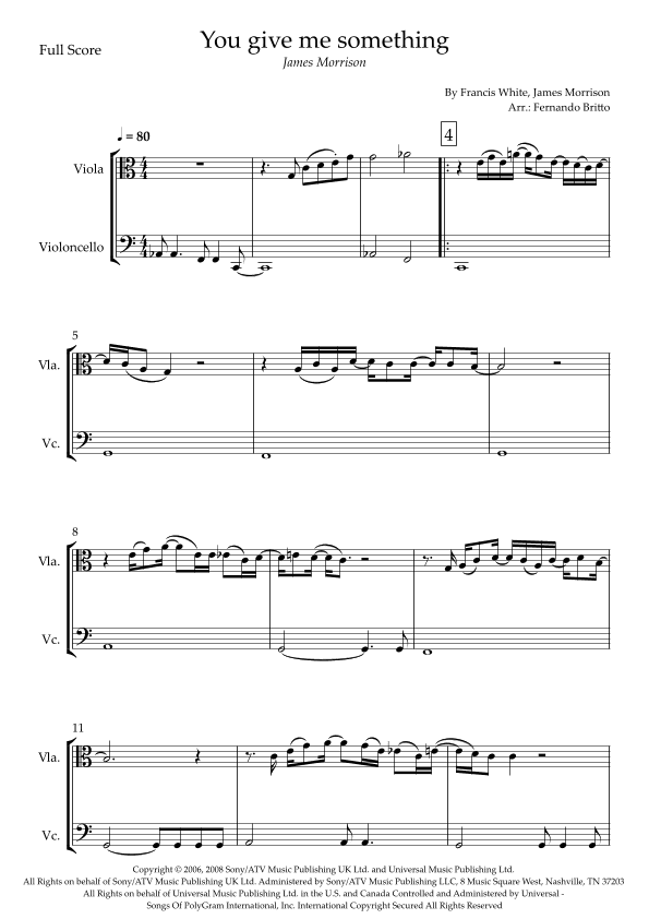 You Give Me Something (arr. Fernando Britto)