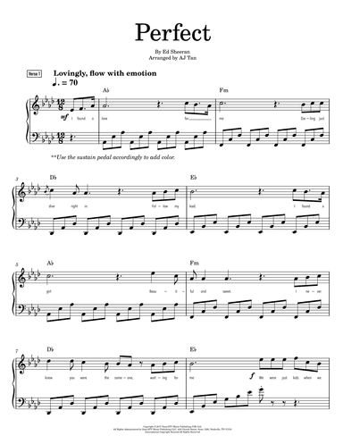 Perfect (arr. AJ Tan)