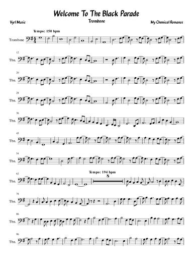 Welcome To The Black Parade (arr. Vyrl)