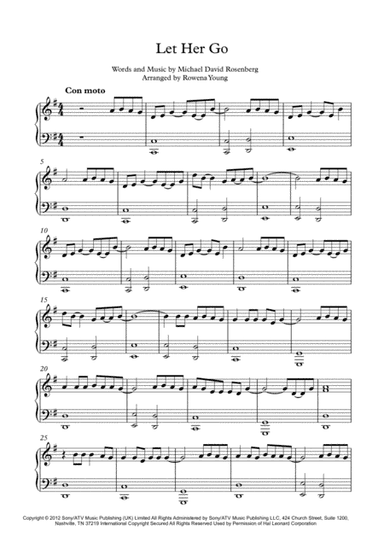 Let Her Go (arr. Rowena Young)