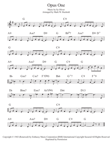 Opus One (arr. Mark W. Huxhold)