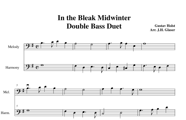 In the Bleak Midwinter (arr. Jeremy Glaser)