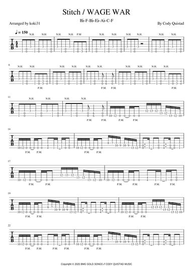 Stitch (arr. koki31)