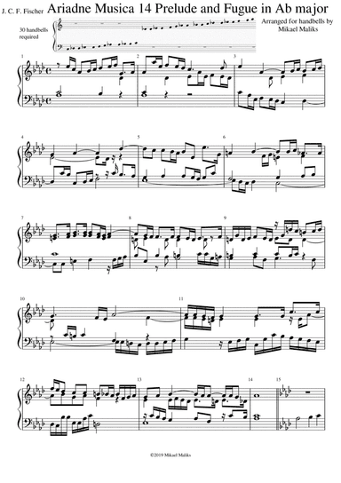 Ariadne Musica - 14 Prelude and Fugue in A-flat major