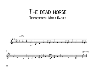 The dead horse (arr. Maëla Raoult)