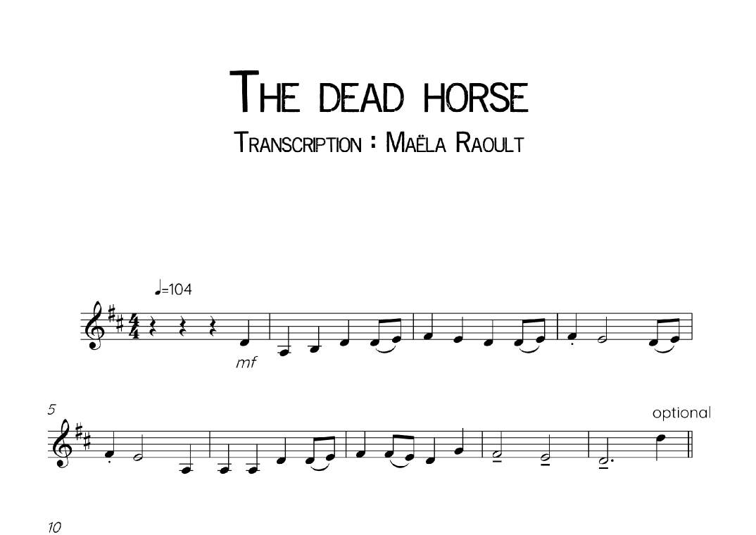 The dead horse (arr. Maëla Raoult)