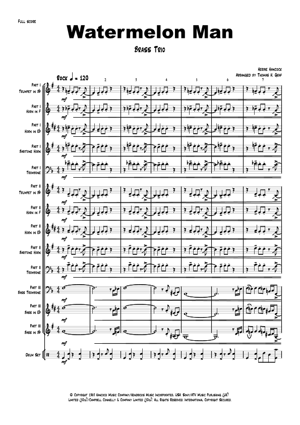Watermelon Man (arr. Thomas Graf)