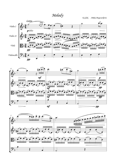Melody (arr. Jovan Bogosavljevic)
