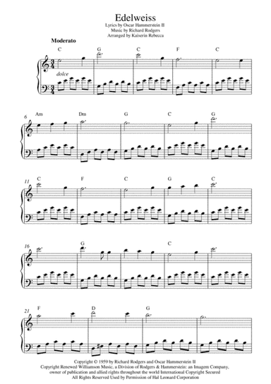 Edelweiss (arr. Kaiserin Rebecca)