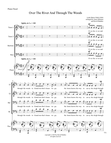 Over The River And Through The Woods (arr. David Maddux)