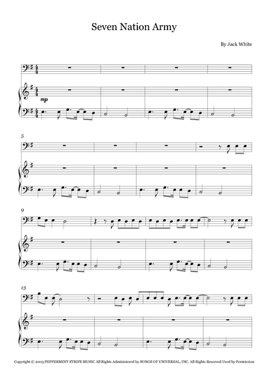 Seven Nation Army (arr. Fernanda Moura)