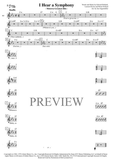 I Hear A Symphony (arr. Jan Angermüller)