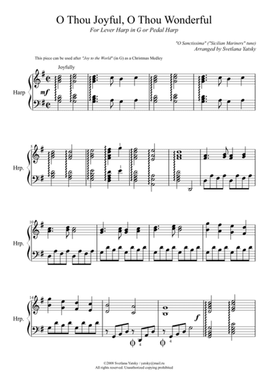 O Thou Joyful, O Thou Wonderful (arr. Svetlana Yatsky)