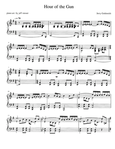 Hour Of The Gun (main Title) (arr. jeff siesser)