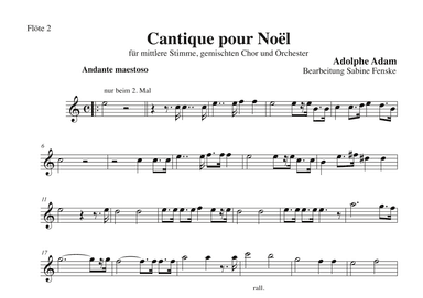 Cantique pour Noël (arr. Sabine Fenske)