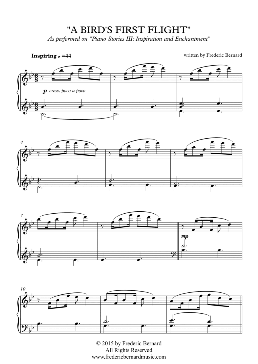 A Bird's First Flight (Adventureous Solo Piano)