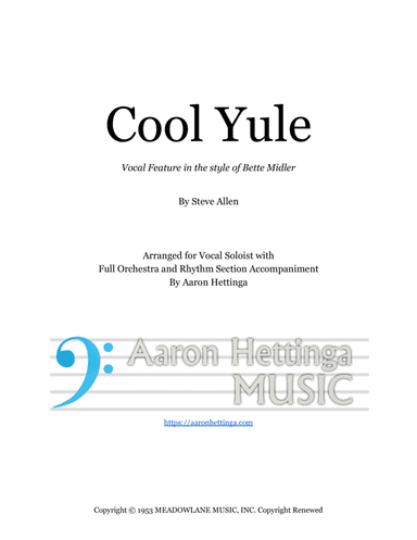 Cool Yule (arr. Aaron Hettinga)