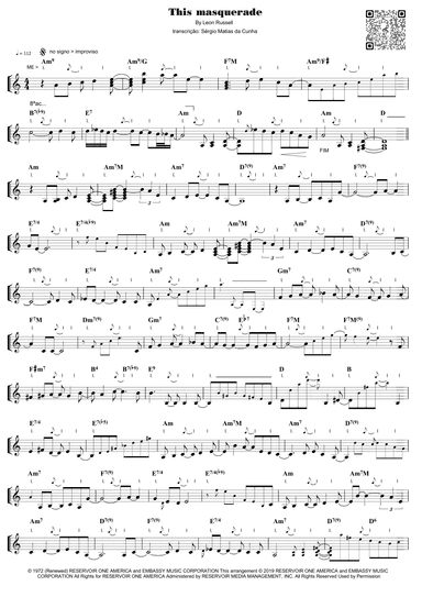This Masquerade (arr. Piano)