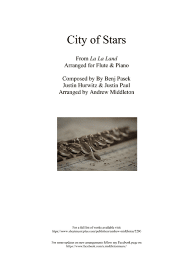 City Of Stars (arr. Andrew Middleton)