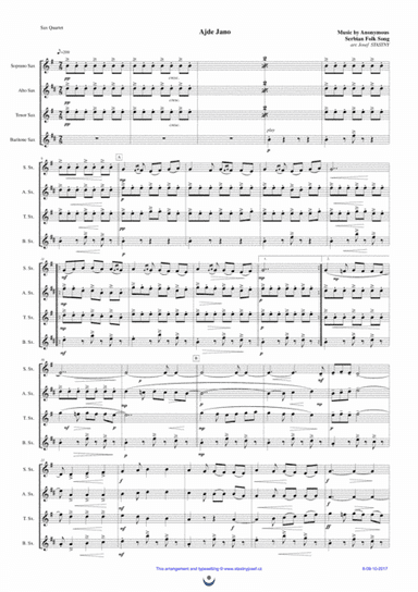 Ajde Jano (arr. Josef STASTNY)
