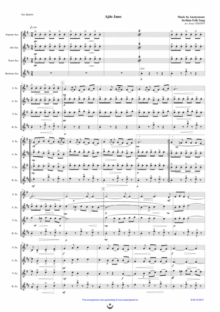 Ajde Jano (arr. Josef STASTNY)