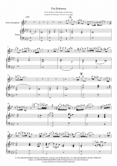 Via Dolorosa (arr. David Kocijan)