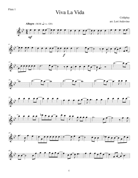 Viva La Vida (arr. Lori Ardovino)