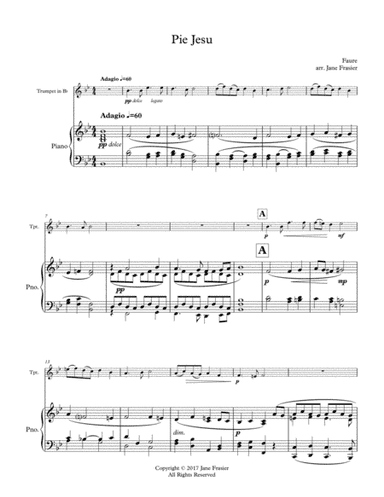 Pie Jesu (arr. Jane Frasier)