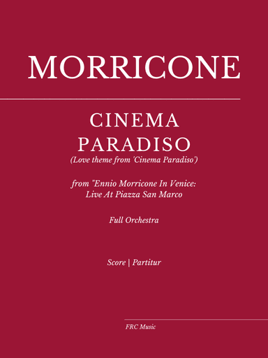 Cinema Paradiso (arr. Flavio Regis Cunha)