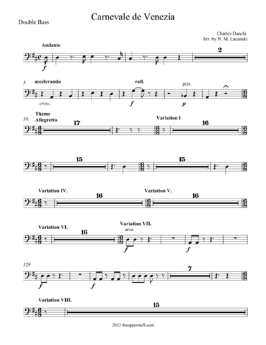 "Carnival of Venice" 6th Air de Varie Op. 118 (arr. Nick Lacanski)