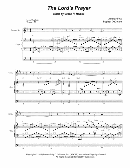 The Lord's Prayer (arr. Stephen DeCesare)