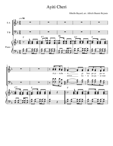 Ayiti Cheri (arr. Allrich Shamir Rejouis)