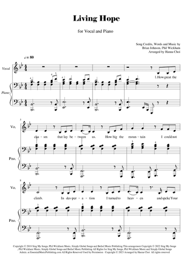 Living Hope (arr. Hanna Choi)