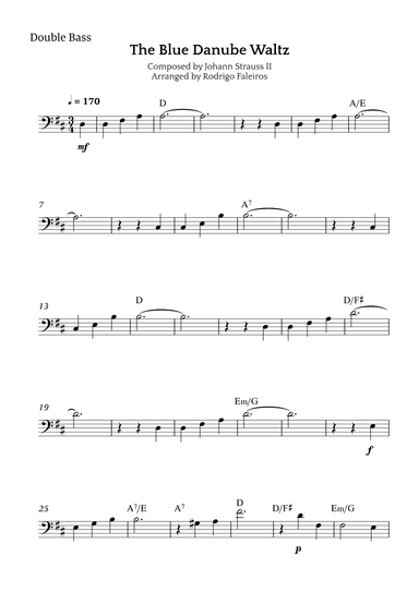 The Blue Danube Waltz (arr. Rodrigo Faleiros)