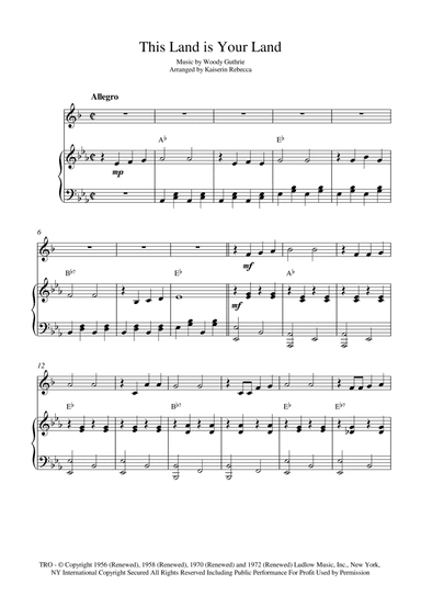 This Land Is Your Land (arr. Kaiserin Rebecca)