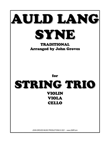 Auld Lang Syne - String Trio (arr. John Groves)
