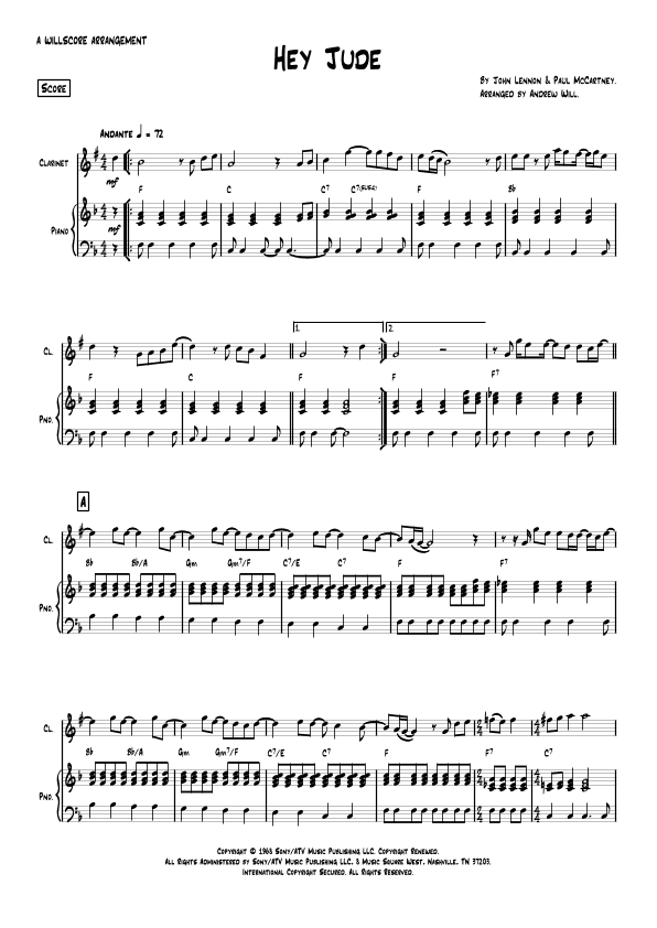 Hey Jude (arr. Andrew Will)