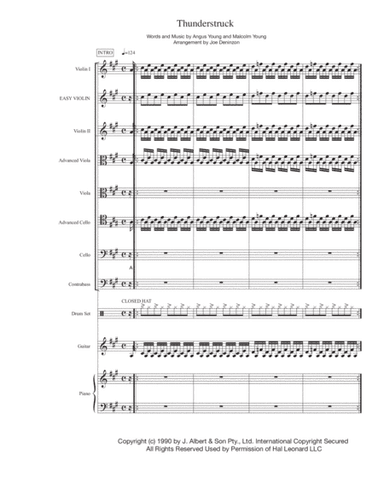 Thunderstruck (arr. Joe Deninzon)