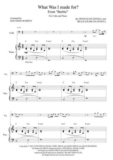 What Was I Made For? (arr. Eduardo Barros)