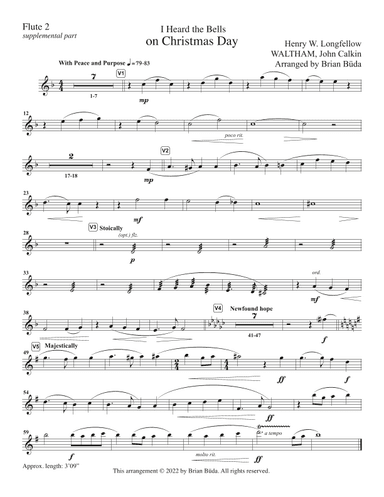 I Heard the Bells on Christmas Day - Supplemental parts - Duet part for Winds (arr. Brian Buda)