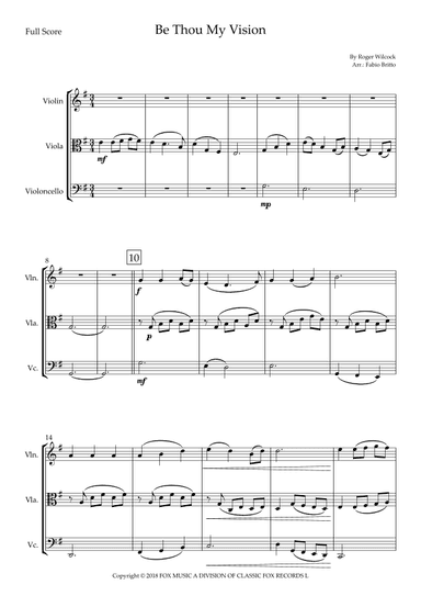 Be Thou My Vision (arr. Fabio Britto)
