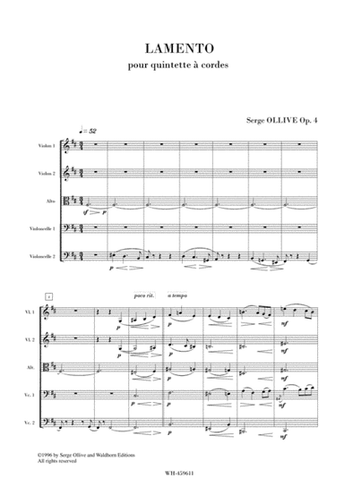 LAMENTO OP. 4