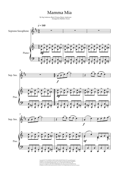 Mamma Mia (arr. Matthew pyeon)