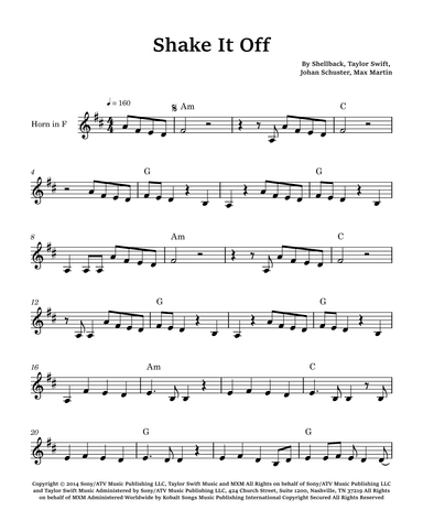 Shake It Off (arr. Glauco Fernandes)